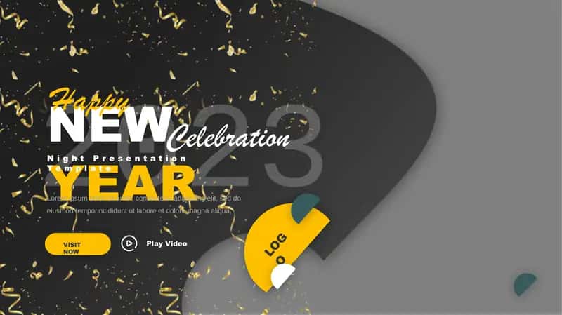 New Year Night Presentation Template 1