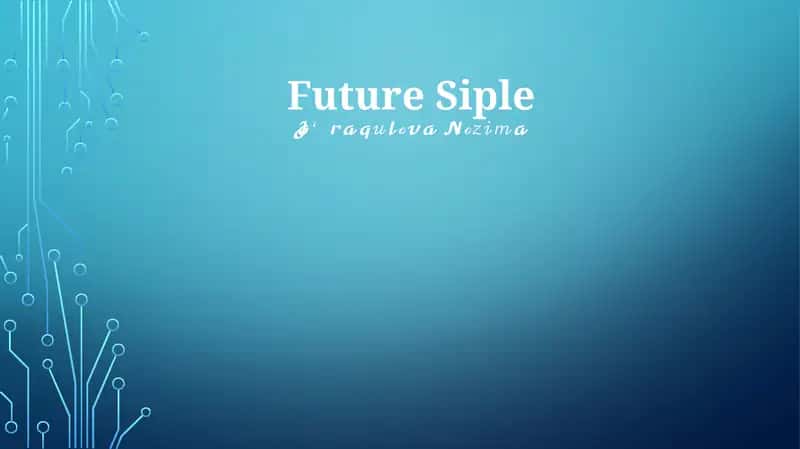 Future Simple 1
