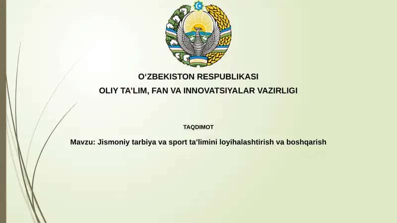 Jismoniy tarbiya va sport ta'limining asosiy yo'nalishlari 1