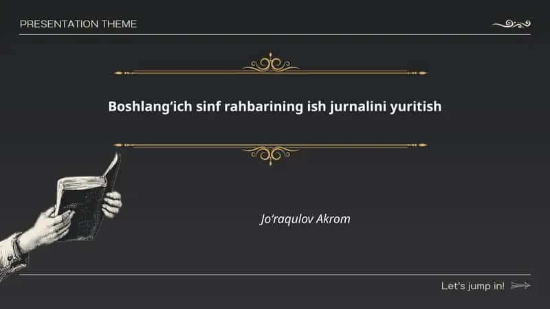 Sinf rejasi va o'quv yili rejasi tuzish 1