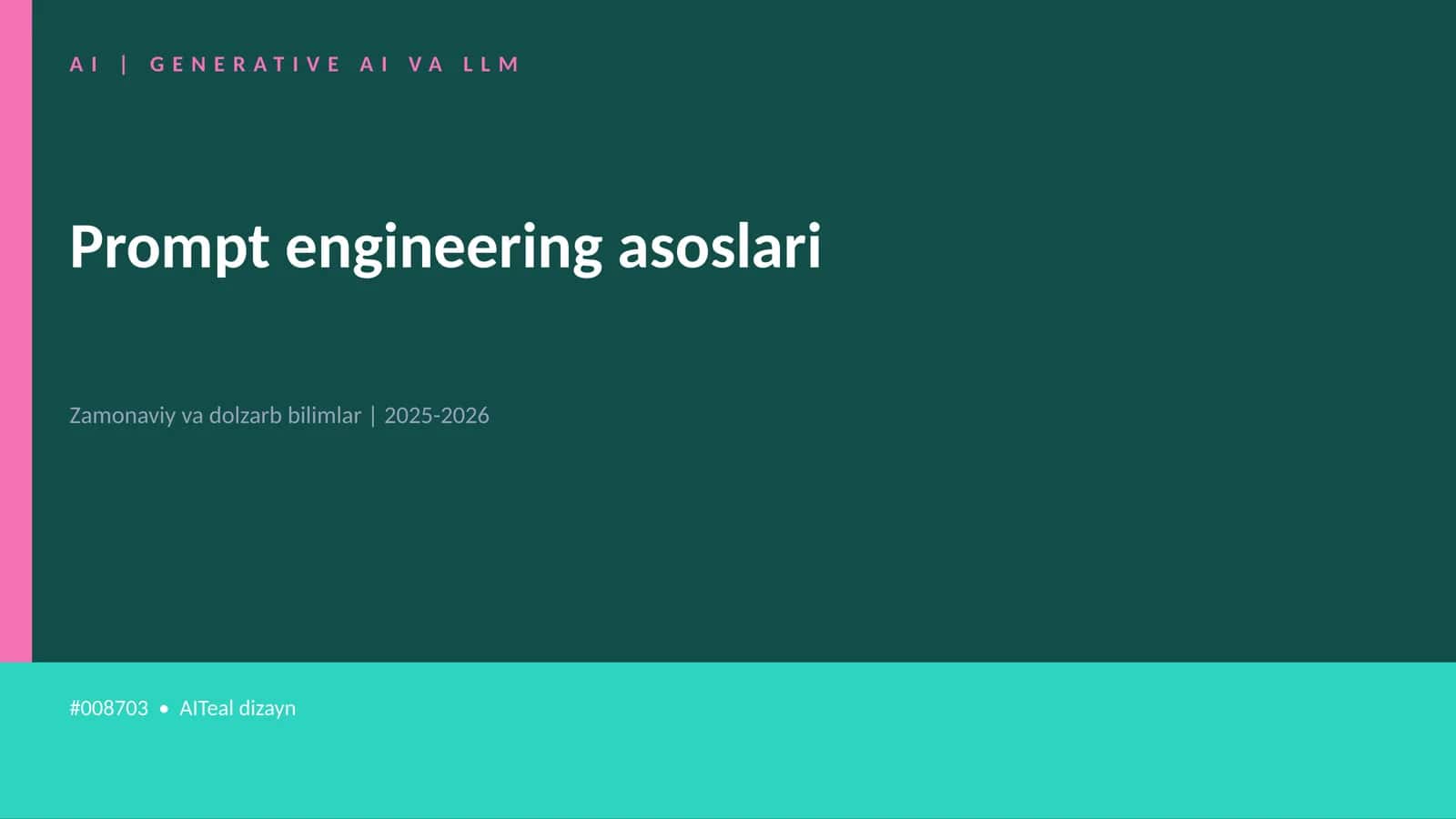 GENERATIVE AI VA LLM 1