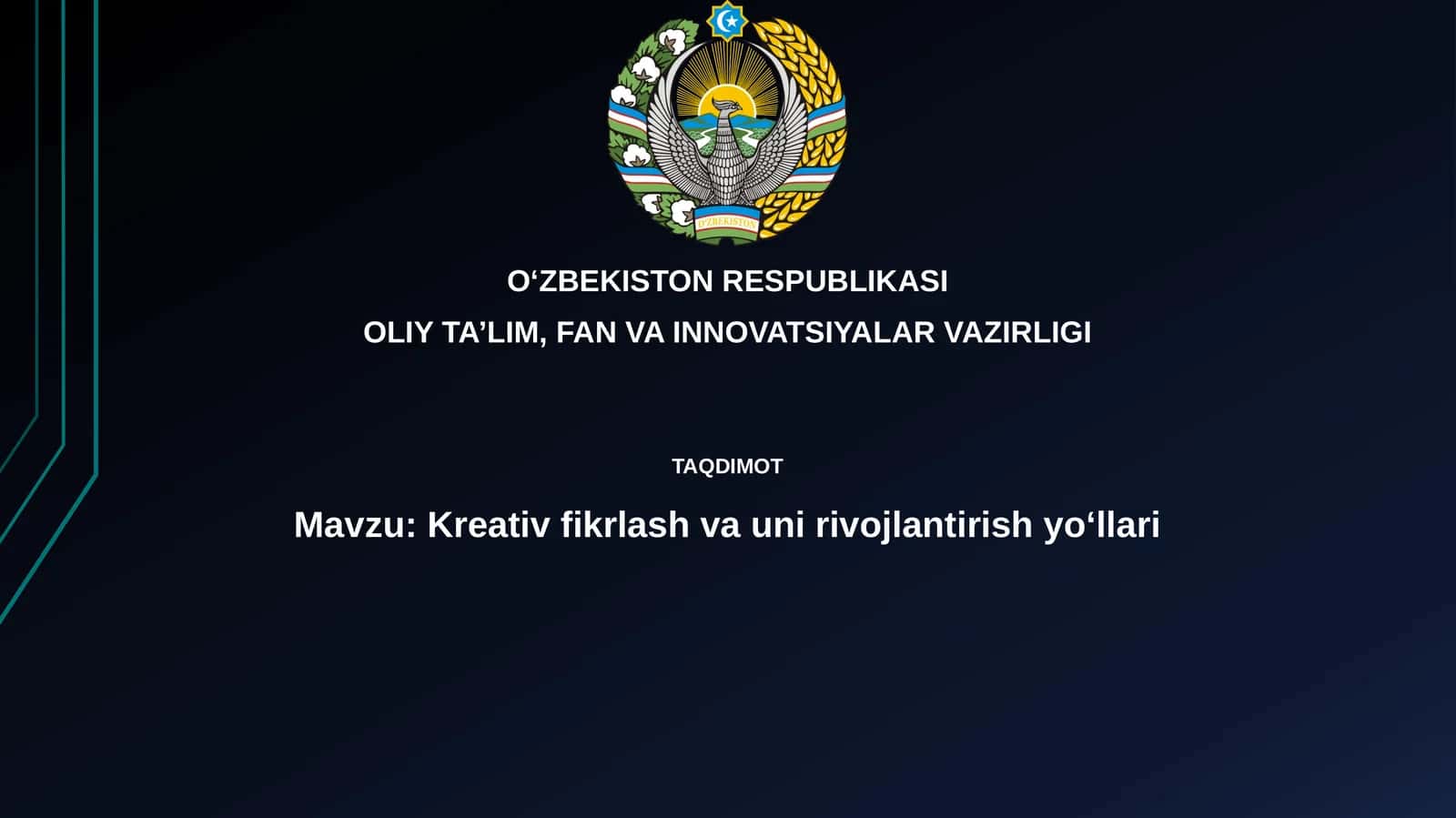 Kreativ fikrlash va uni rivojlantirish yoʻllari 1