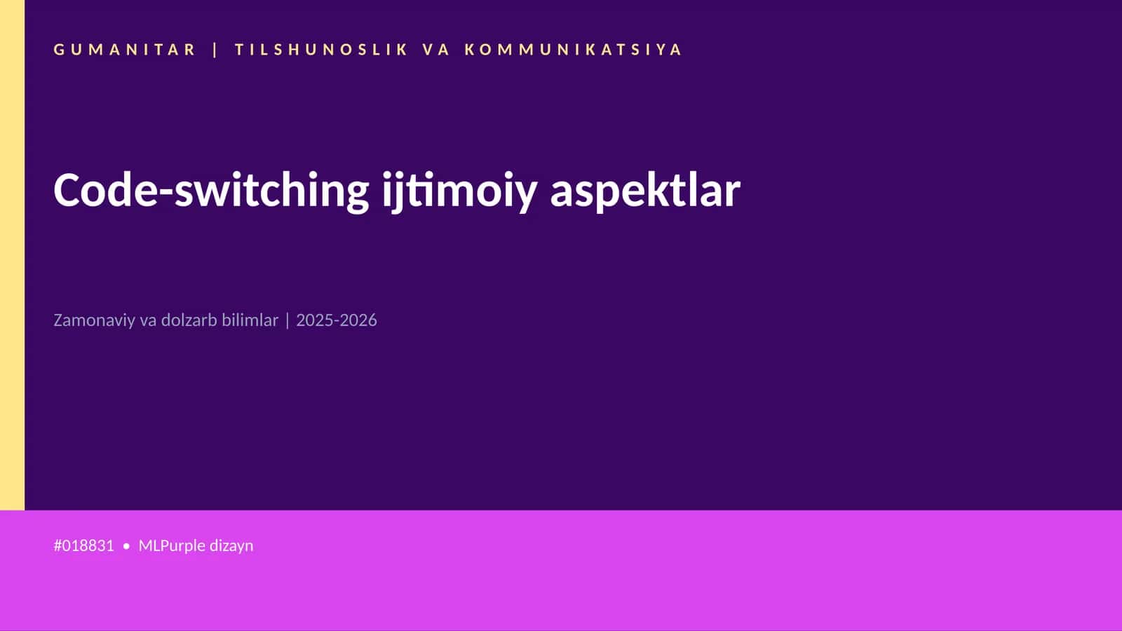 Code-switching ijtimoiy aspektlar 1