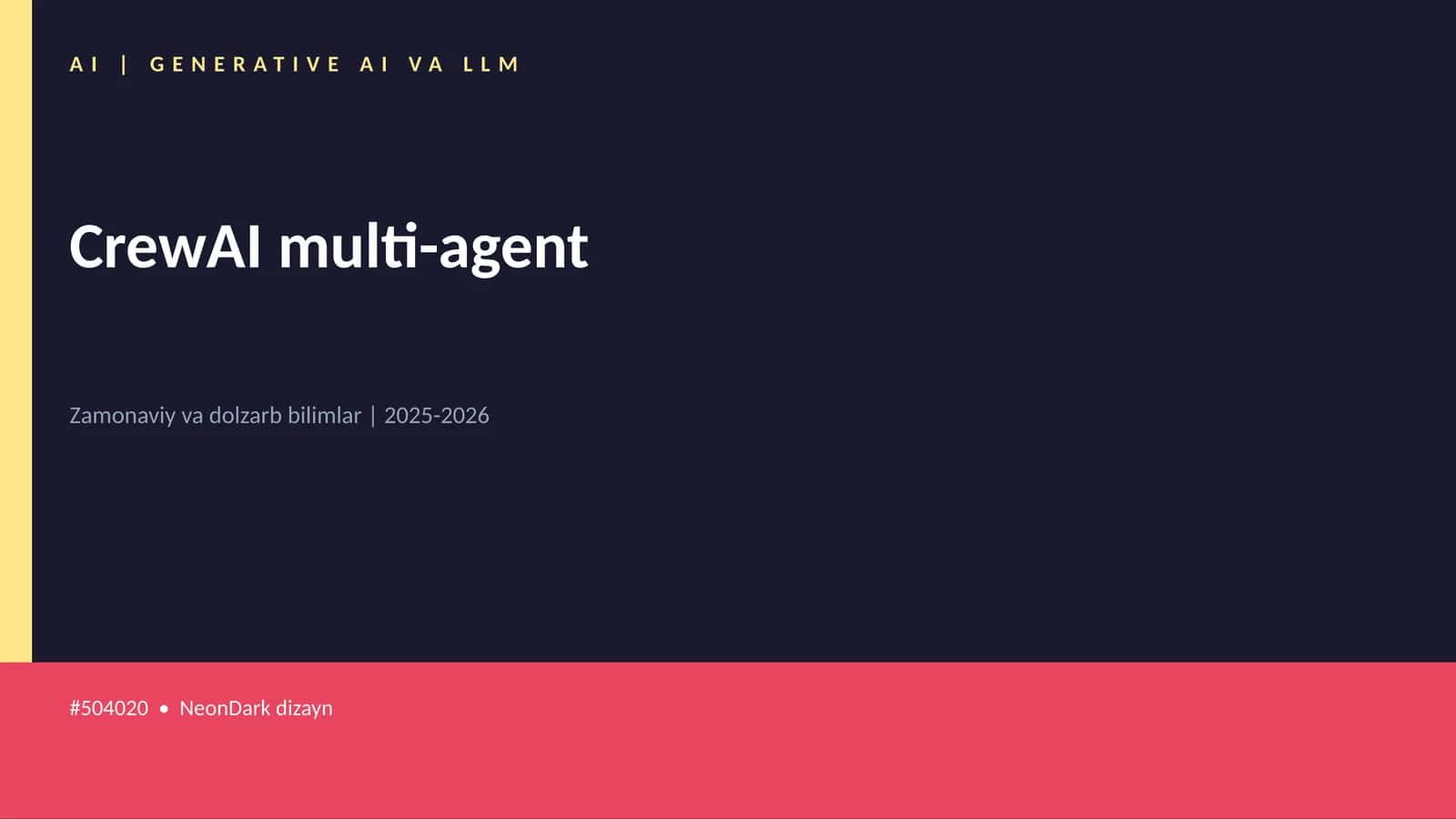 CrewAI multi-agent 1