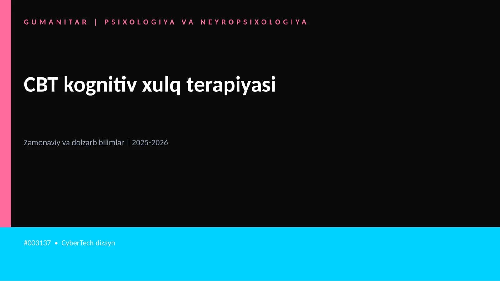 CBT kognitiv xulq terapiyasi 1