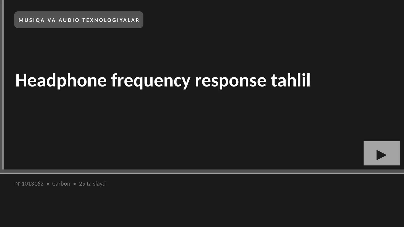 Headphone frequency response tahlil 1