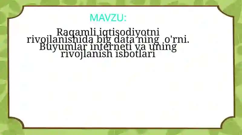 Big Data 1