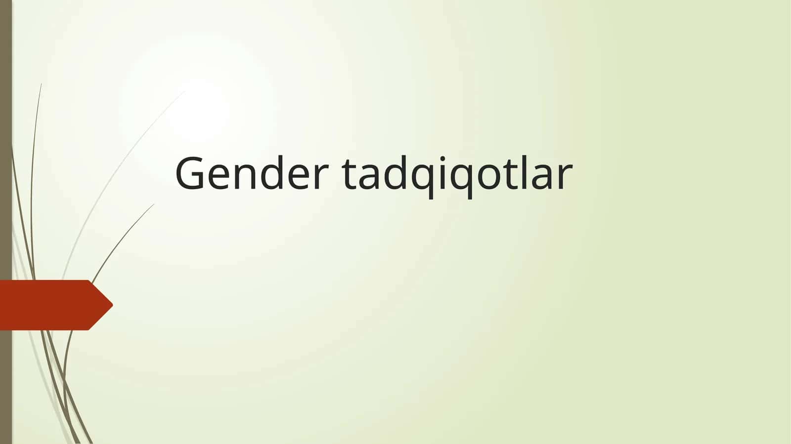 Gender tadqiqotlar 1