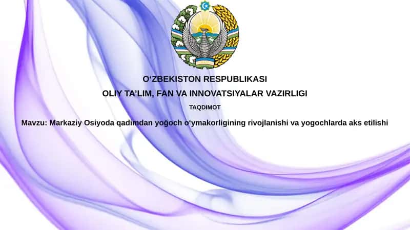 Yog'och o'ymakorligi rivojlanishi 1