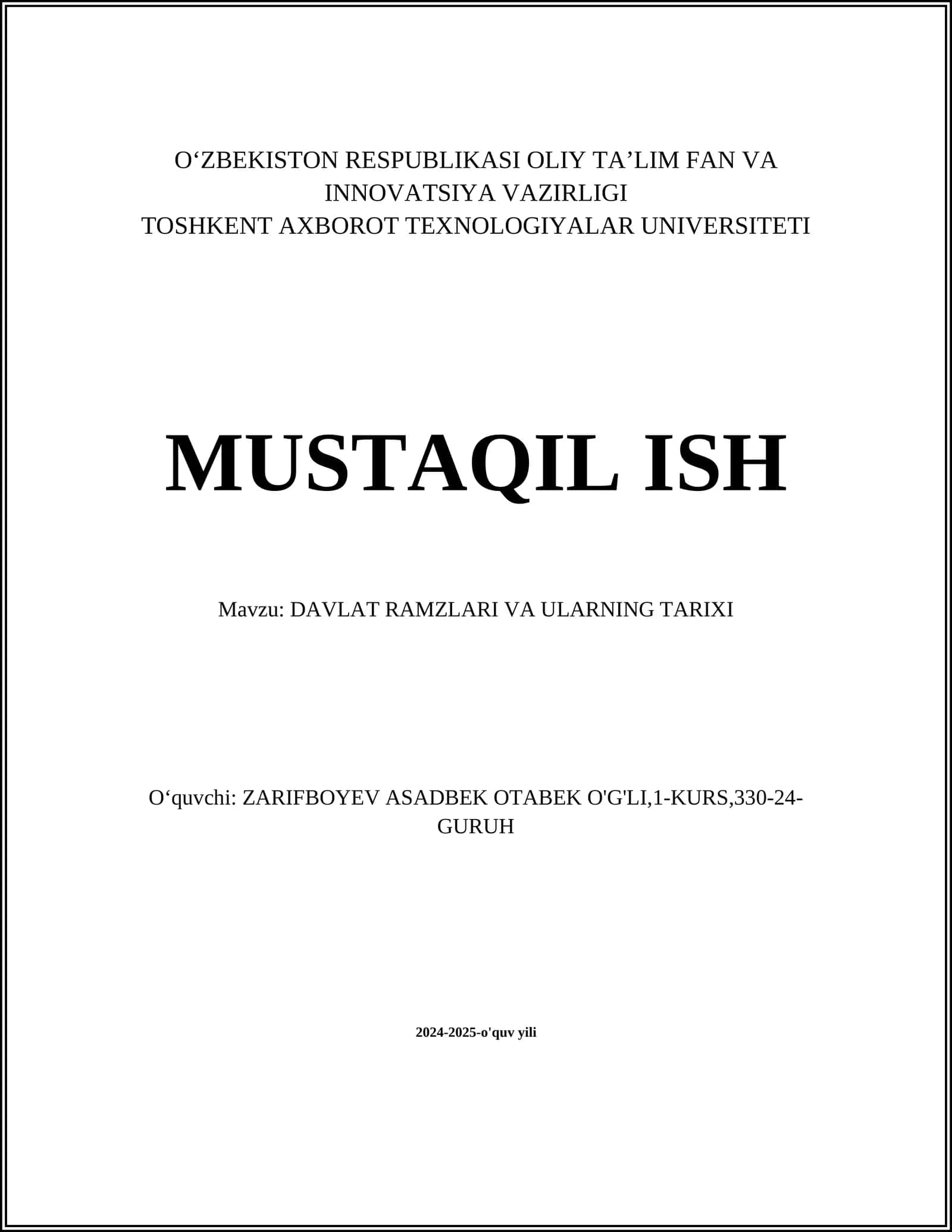 Davlat Ramzlari va Ularning Tarixi 1