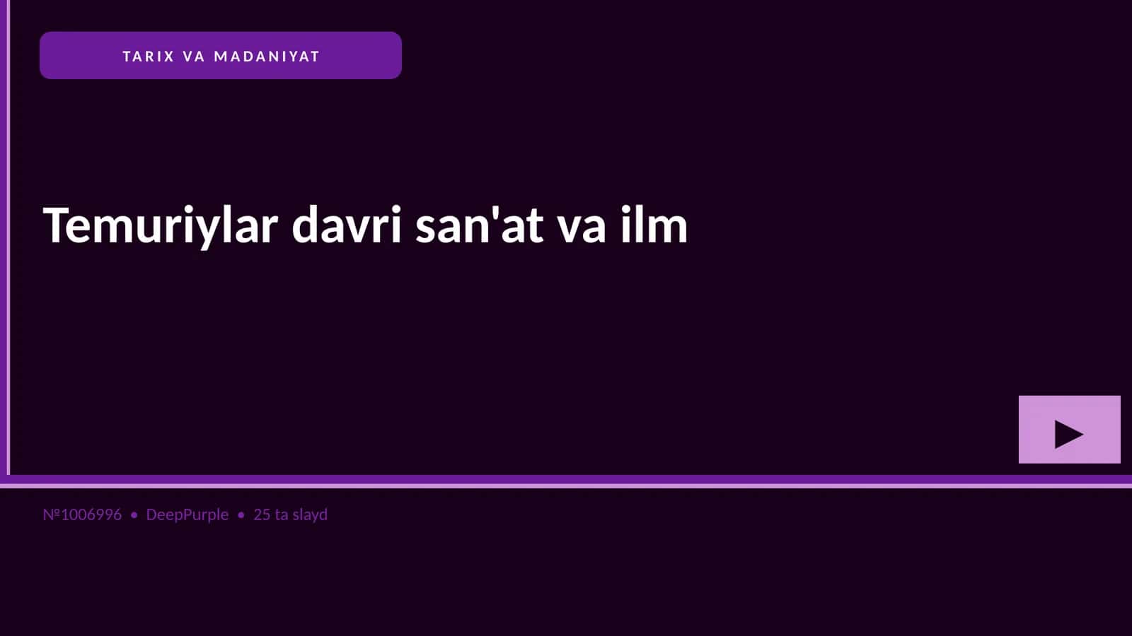 Temuriylar davri san'at va ilm 1