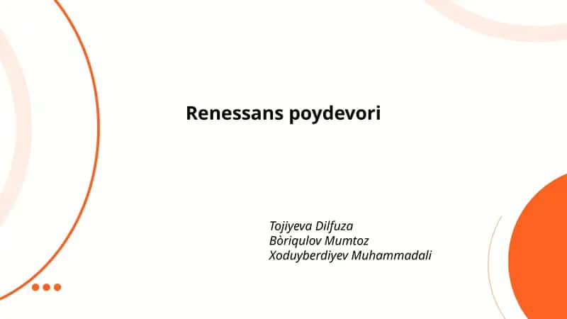 Renessans poydevori 1