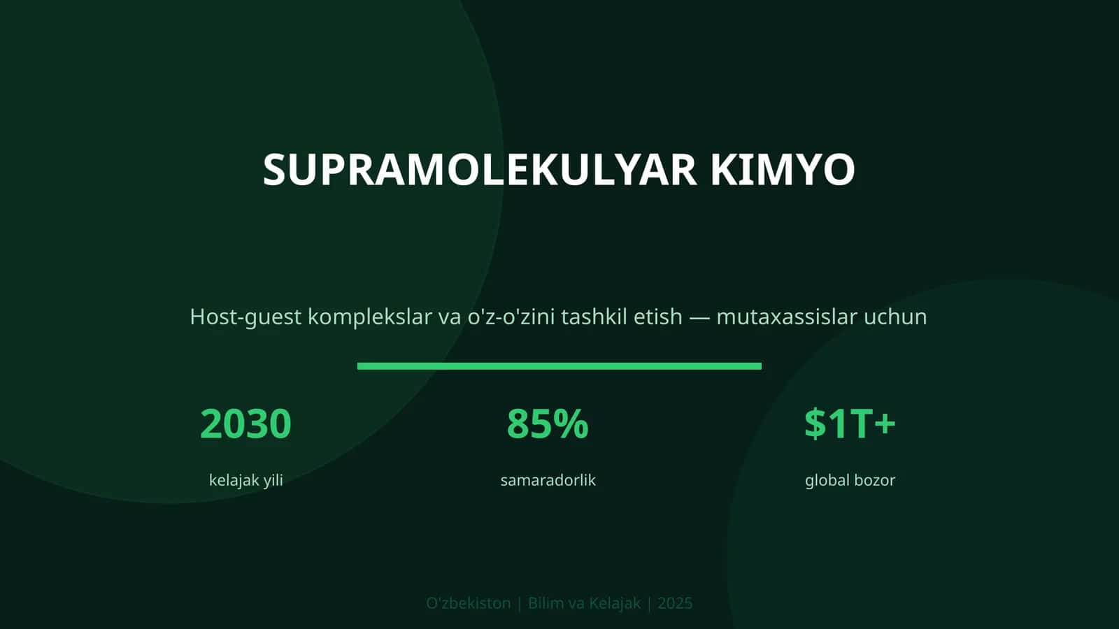 SUPRAMOLEKULYAR KIMYO 1