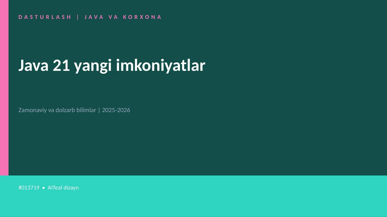 Java 21 yangi imkoniyatlar 1