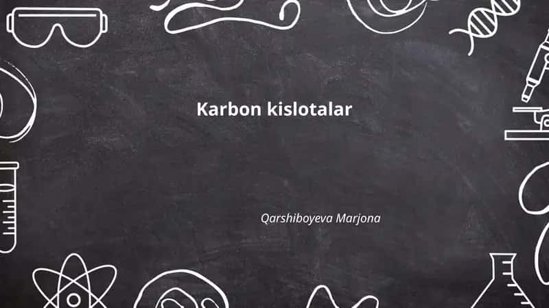 Karbon kislotalar 1