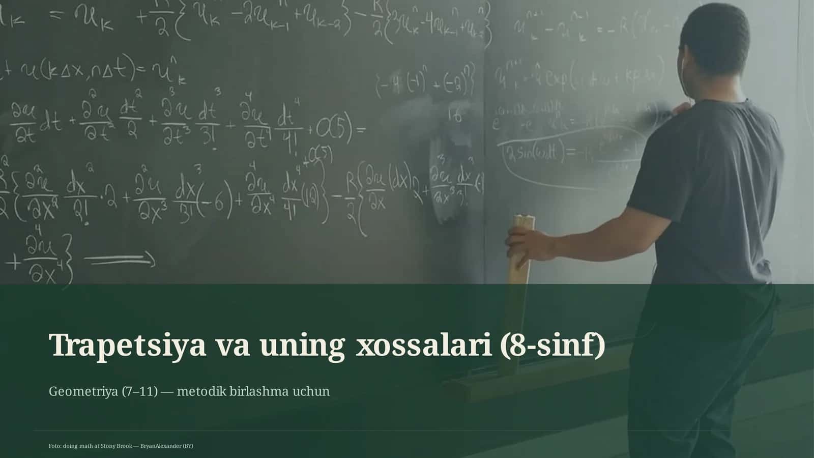 Trapetsiya va uning xossalari (8-sinf) 1