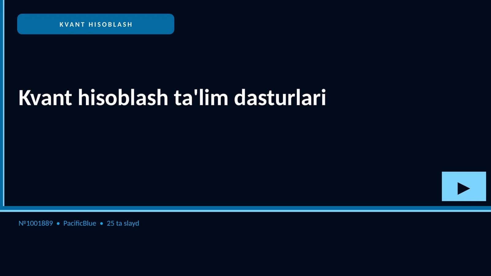 KVANT HISOBLASH 1