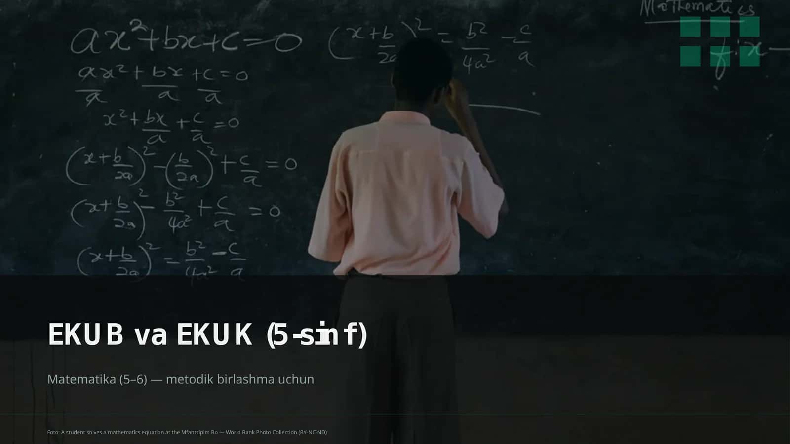 EKUB va EKUK (5-sinf) 1