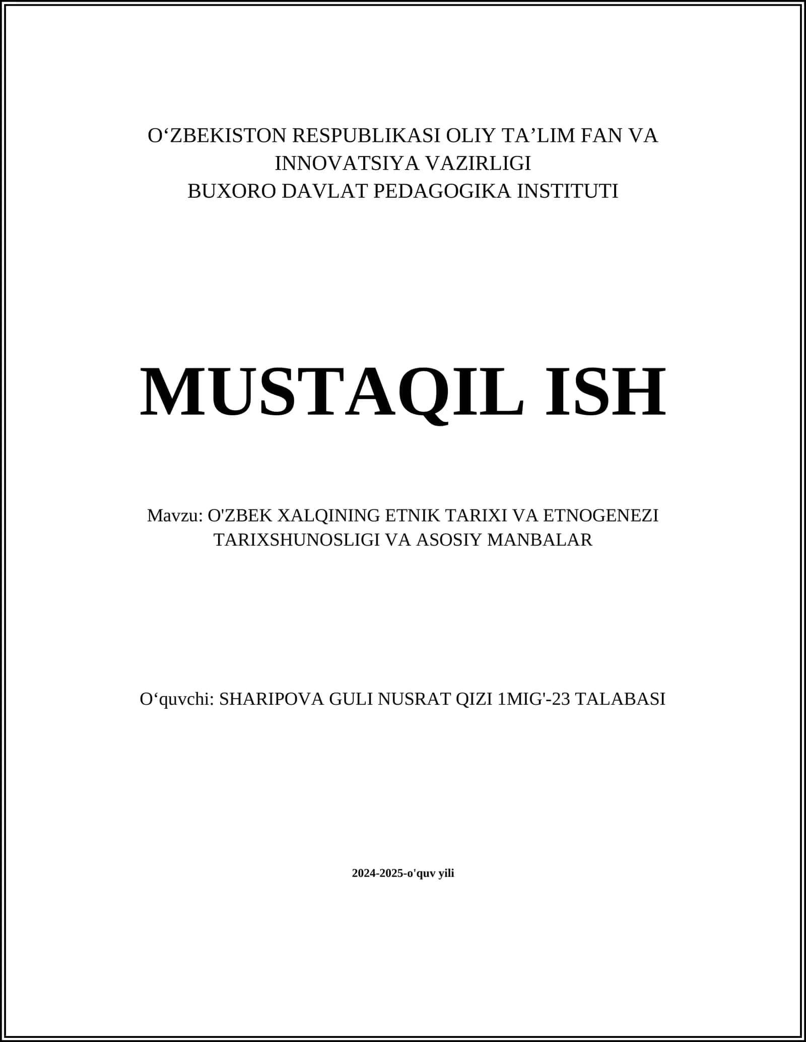 O'zbek xalqlarining qadimgi ildizlari 1