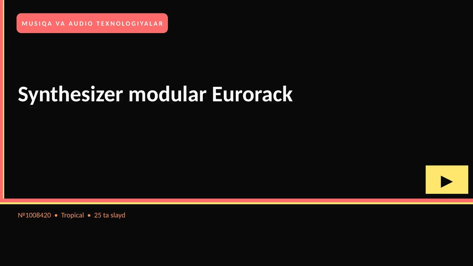 Synthesizer modular Eurorack 1