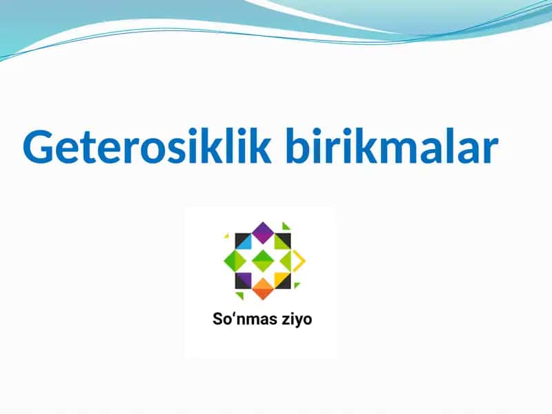 Geterosiklik birikmalar 1