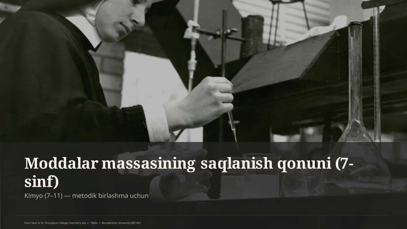 Moddalar massasining saqlanish qonuni (7-sinf) 1