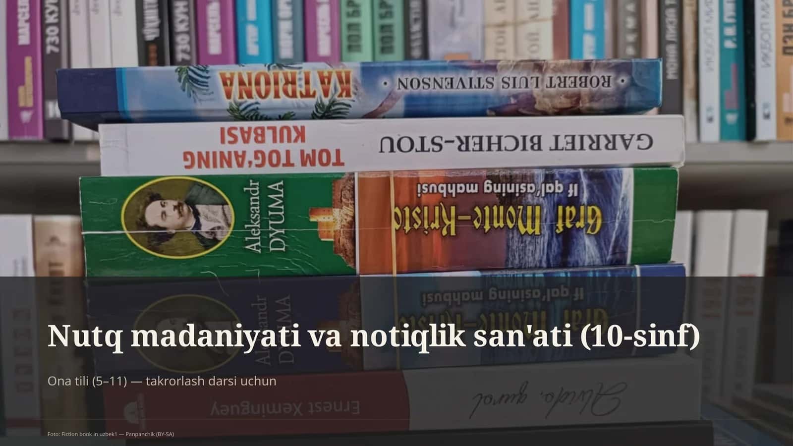 Nutq madaniyati va notiqlik san'ati (10-sinf) 1