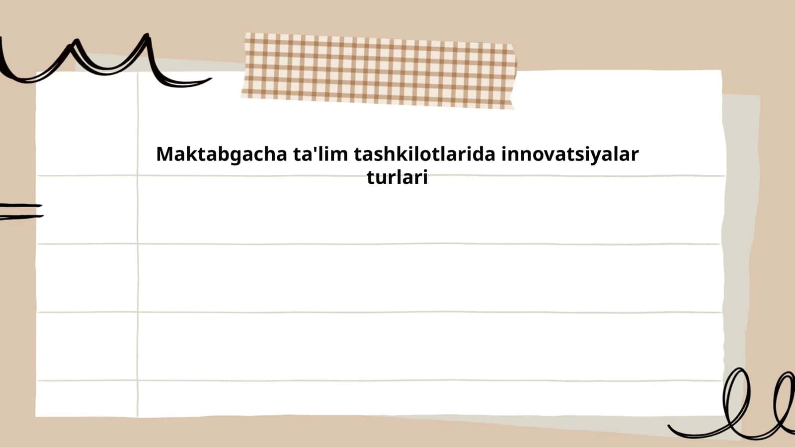 Maktabgacha ta'lim tashkilotlarida innovatsiyalar turlari 1