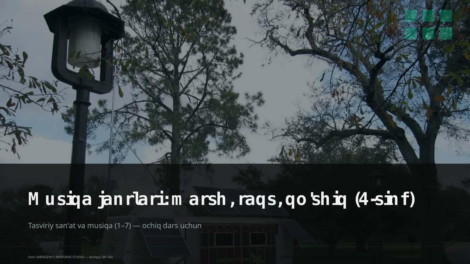 Musiqa janrlari: marsh, raqs, qo'shiq (4-sinf) 1