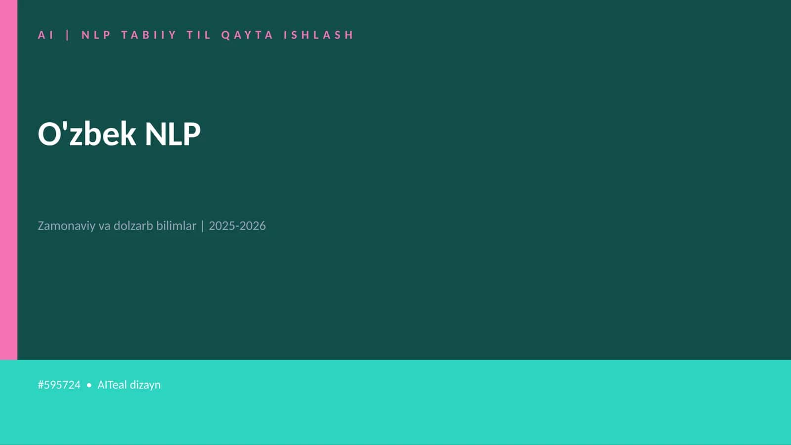 O'zbek NLP 1