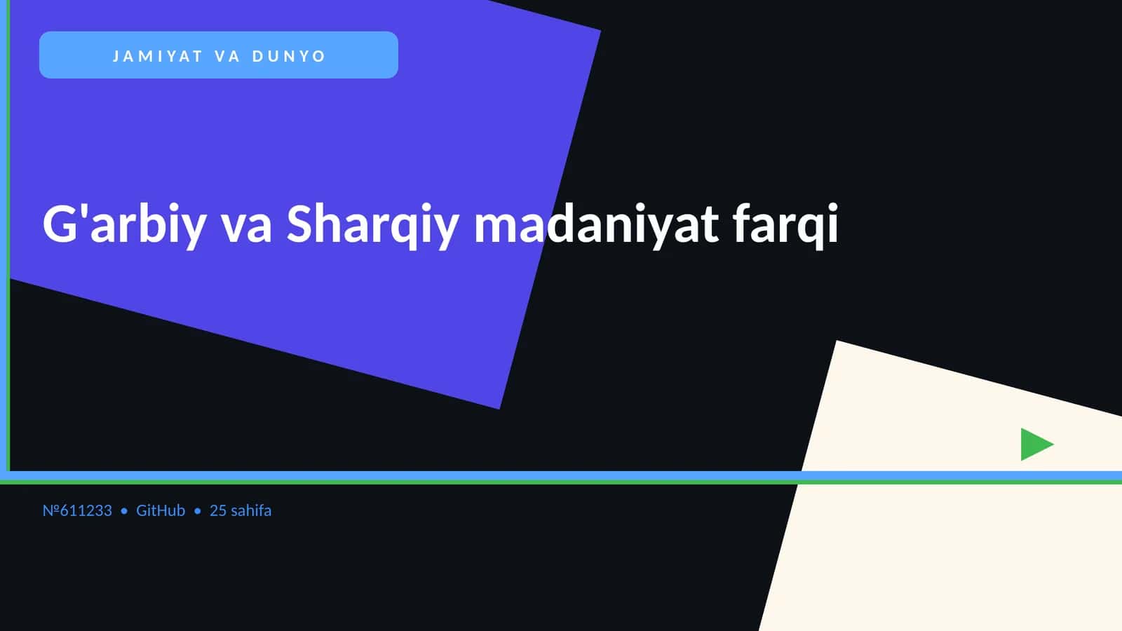 JAMIYAT VA DUNYO 1