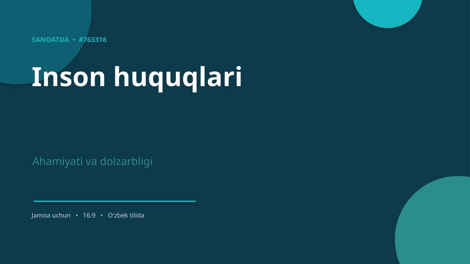 Inson huquqlari 1
