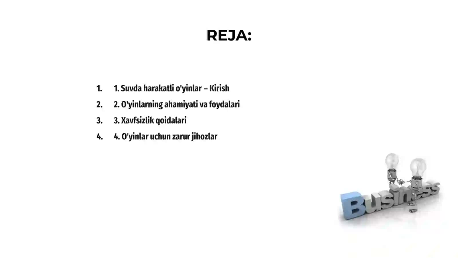 Suvda harakatli o'yinlar 2