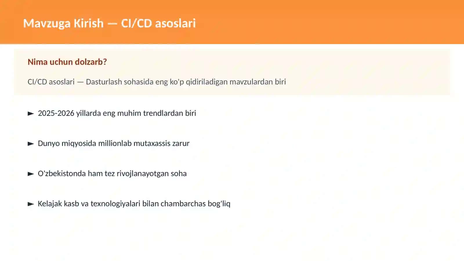 CI/CD asoslari 2
