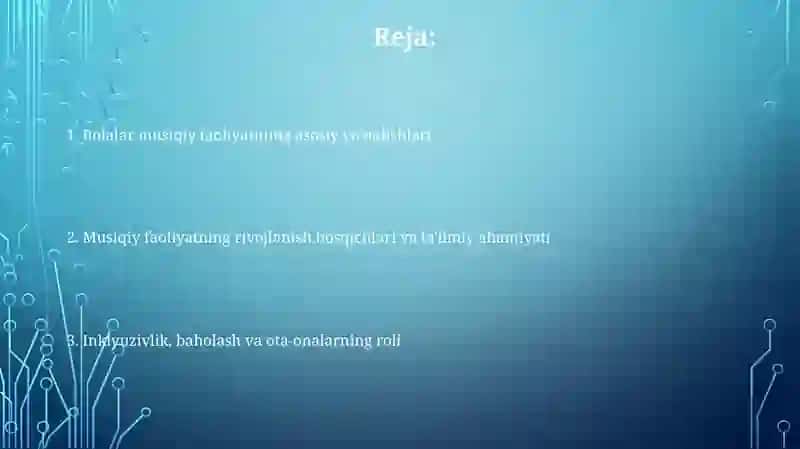 Bolalar musiqiy faoliyatining mazmuni 2