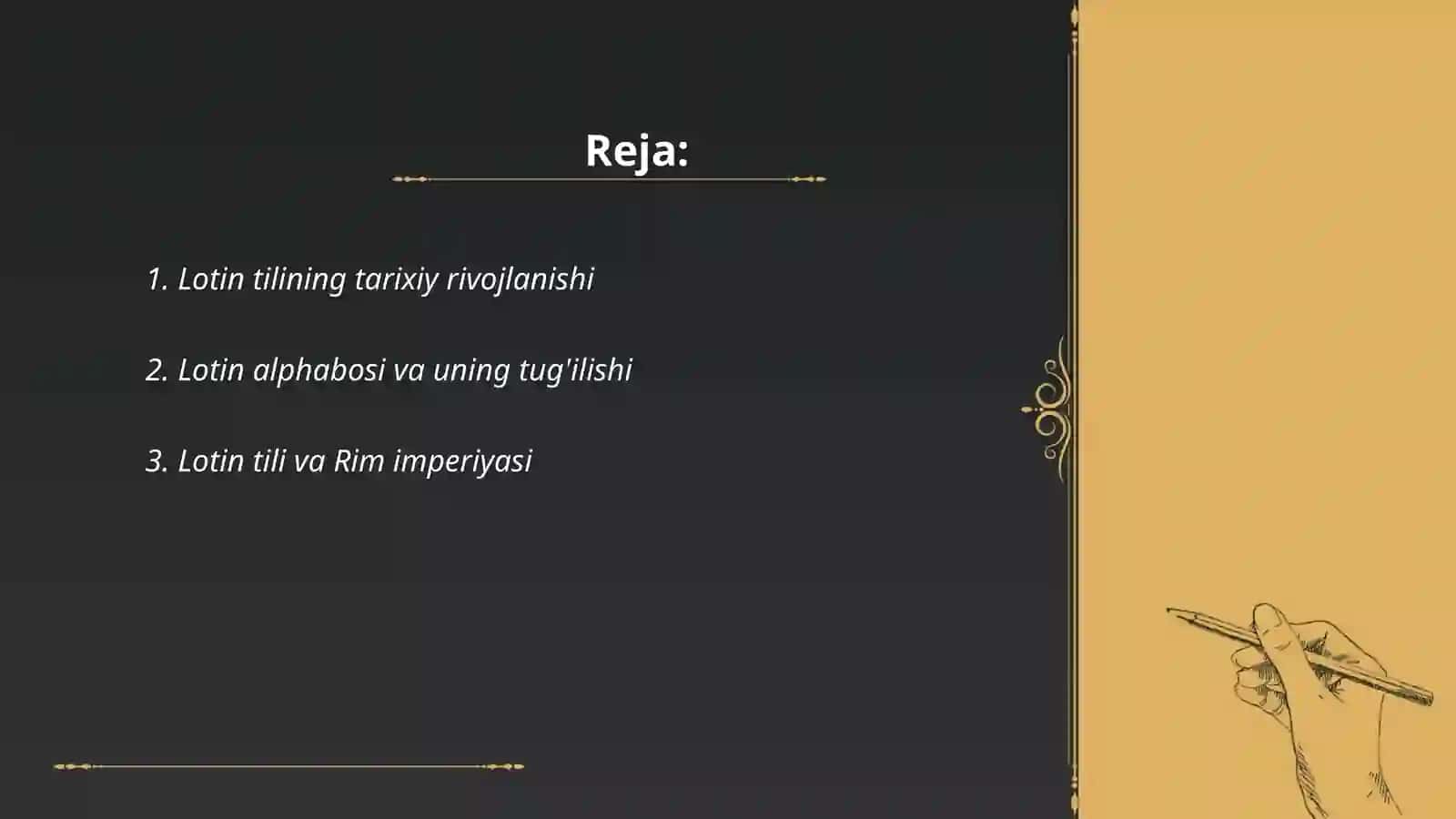 Lotin tilini kelib chiqish 2