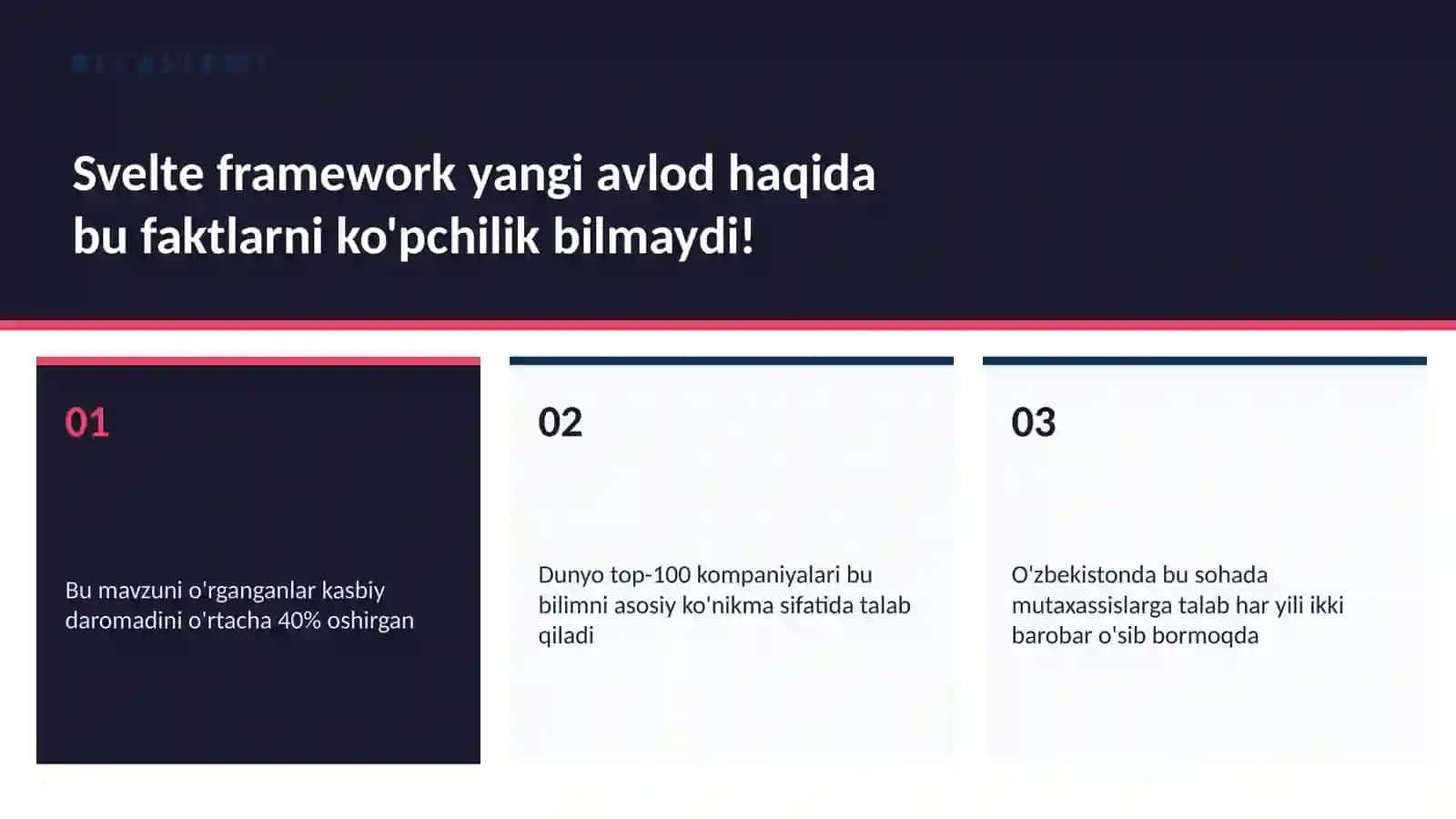 Svelte framework yangi avlod 2