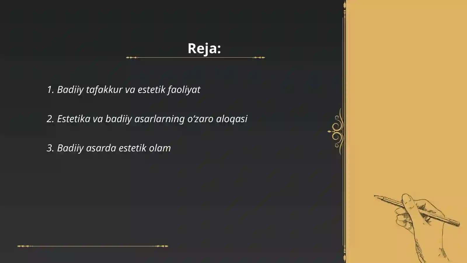 Badiiy asarda estetik faoliyat tushunchasi 2