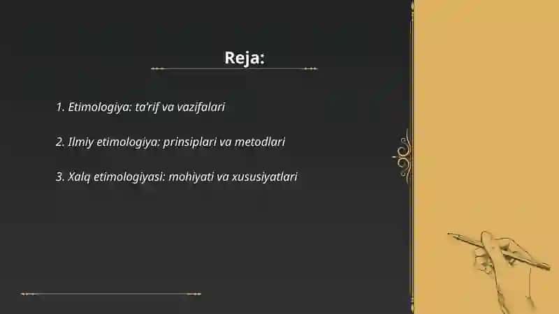 Etimologiya. Ilmiy etimologiya va xalq etimologiyasi 2