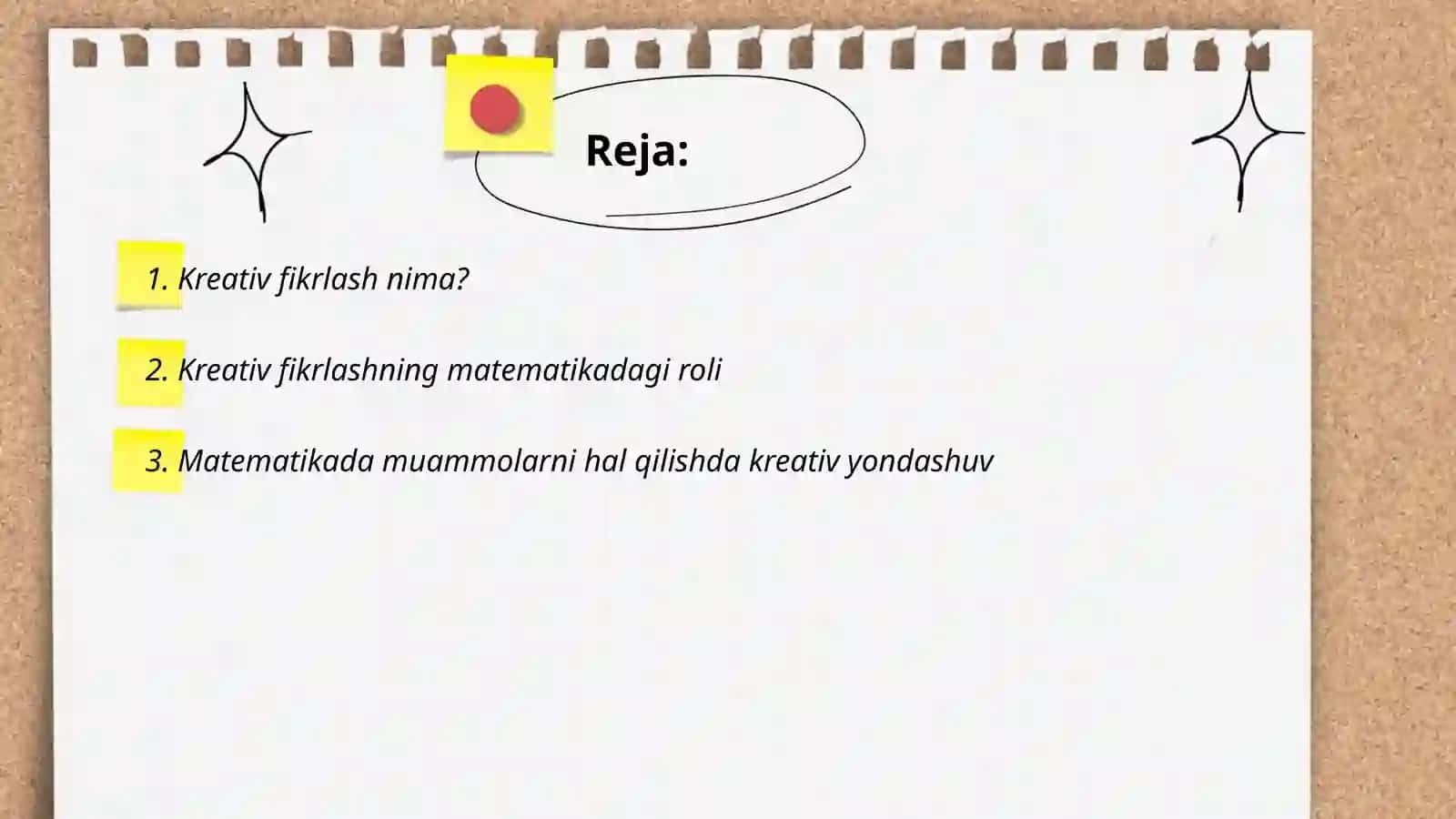 Matematika darslarida kreativ fikrlashni rivojlantirush metodikasi 2