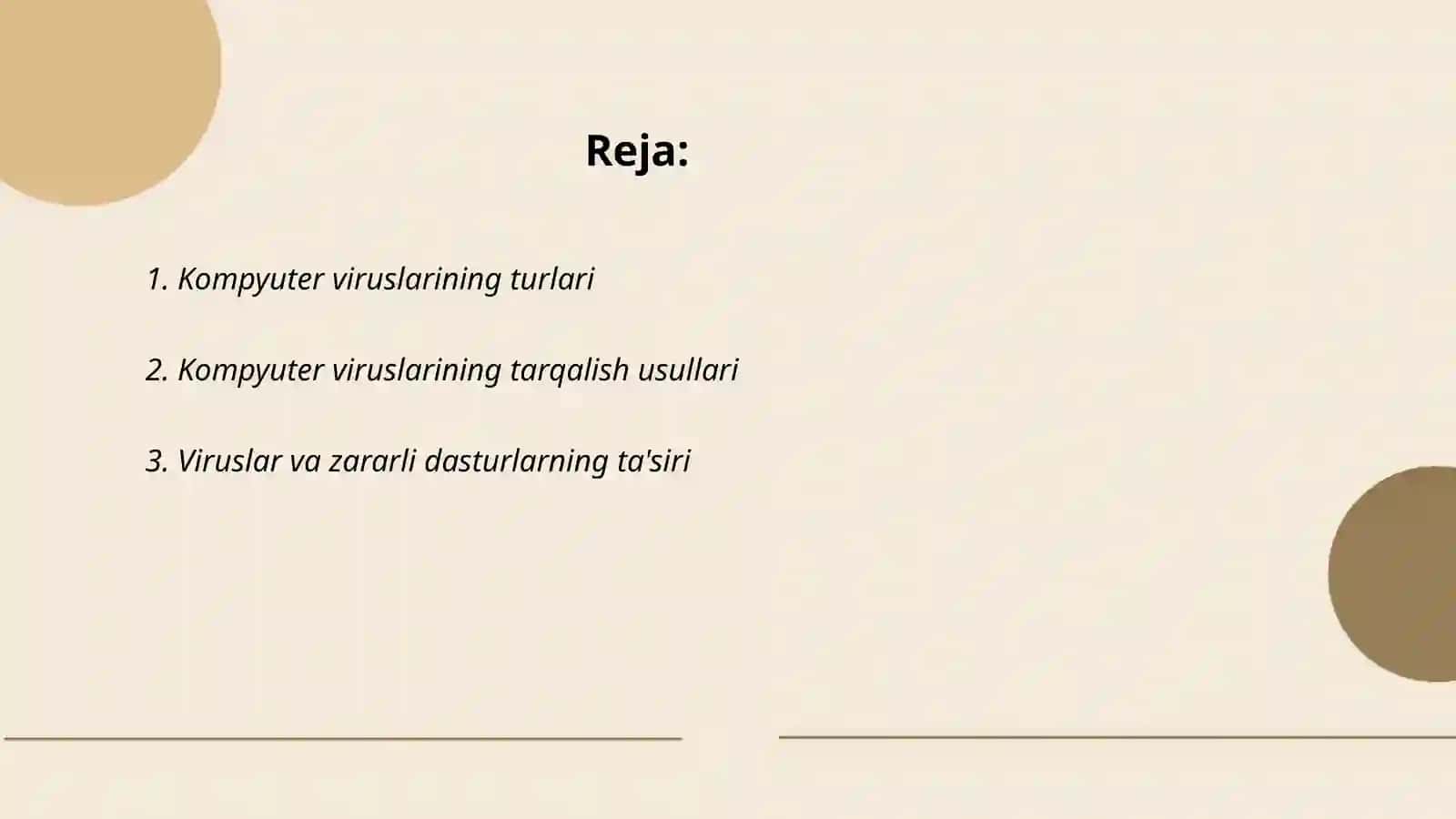 Reja: Kompyuter viruslarining turlari 2