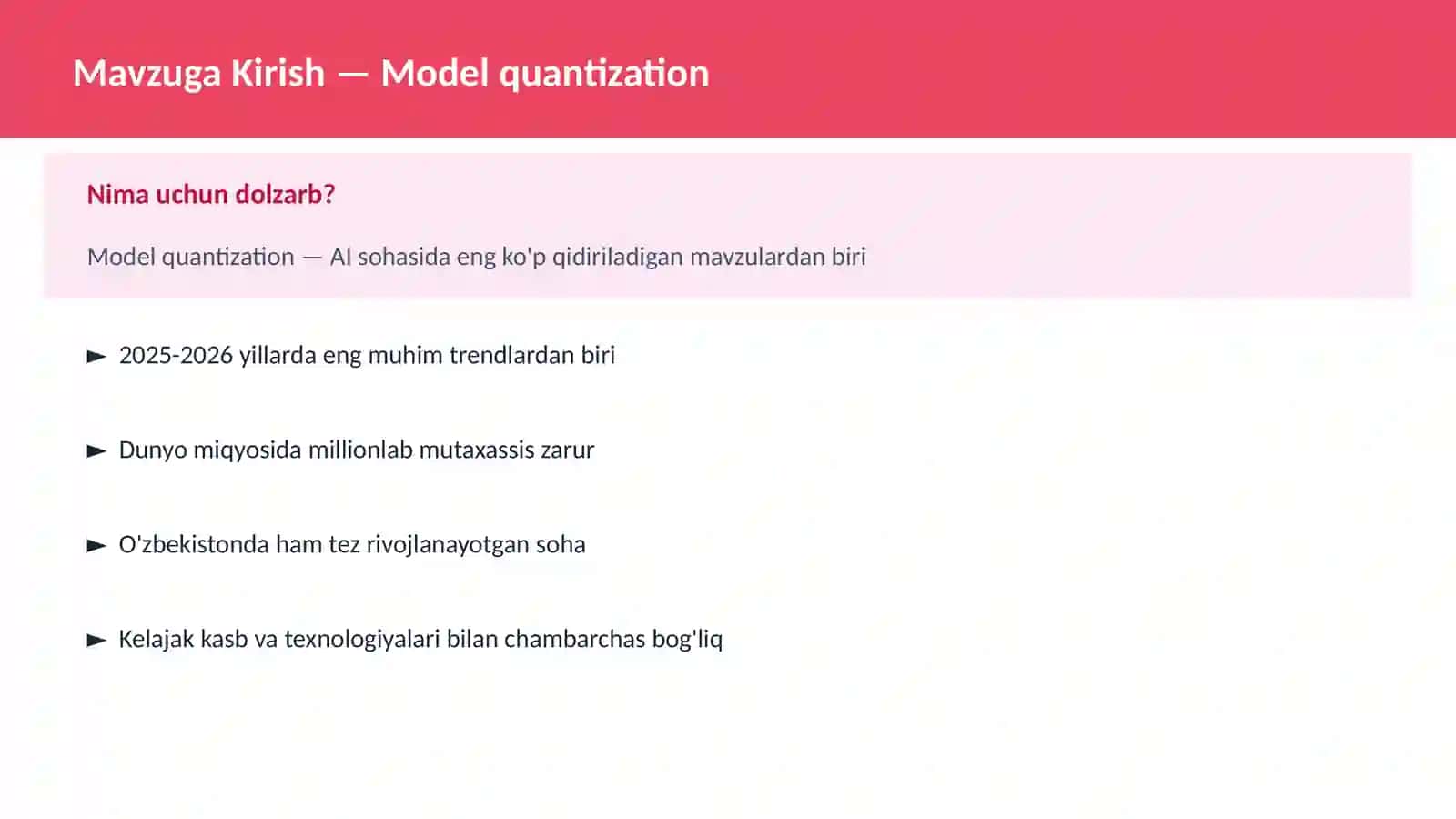 Model quantization 2