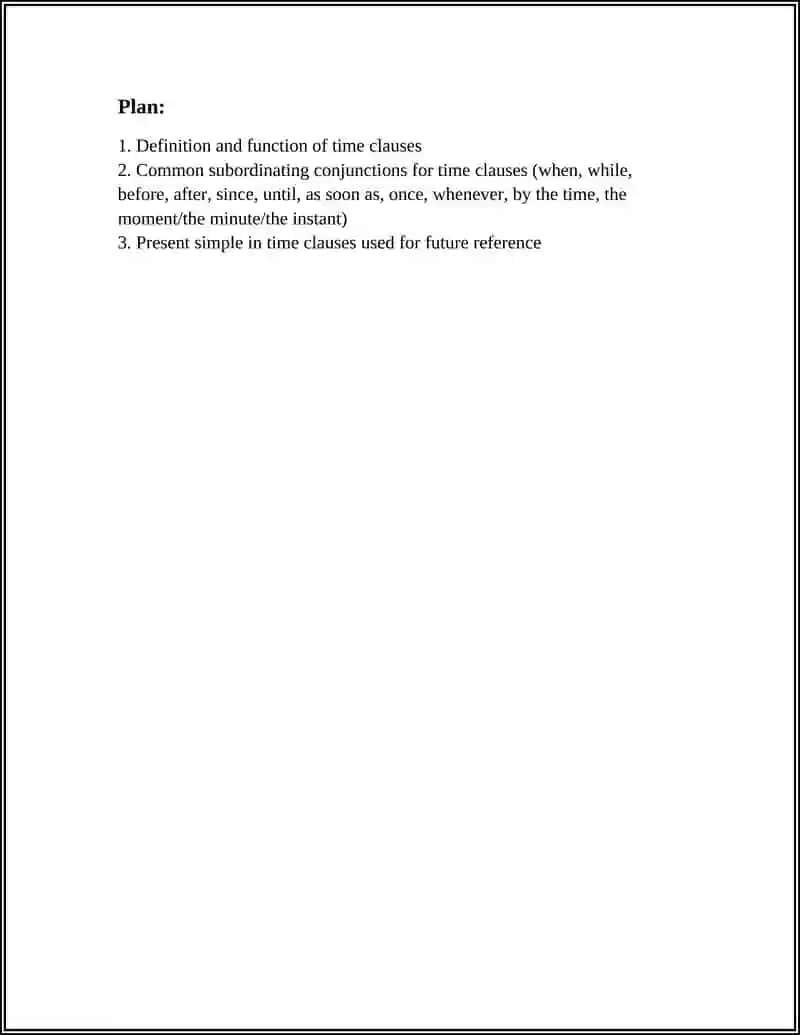 TIME CLAUSES 2