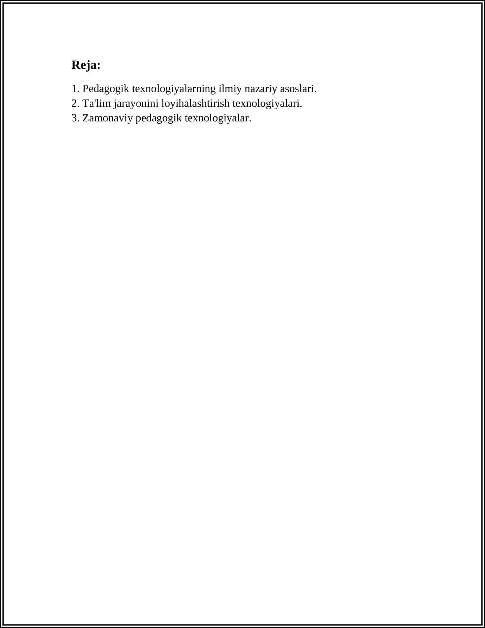 PEDAGOGIK TEXNOLOGIYALARNING ILMIY NAZARIY ASOSLARI 2