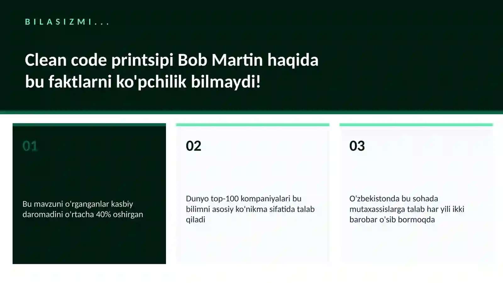 Clean code printsipi Bob Martin 2