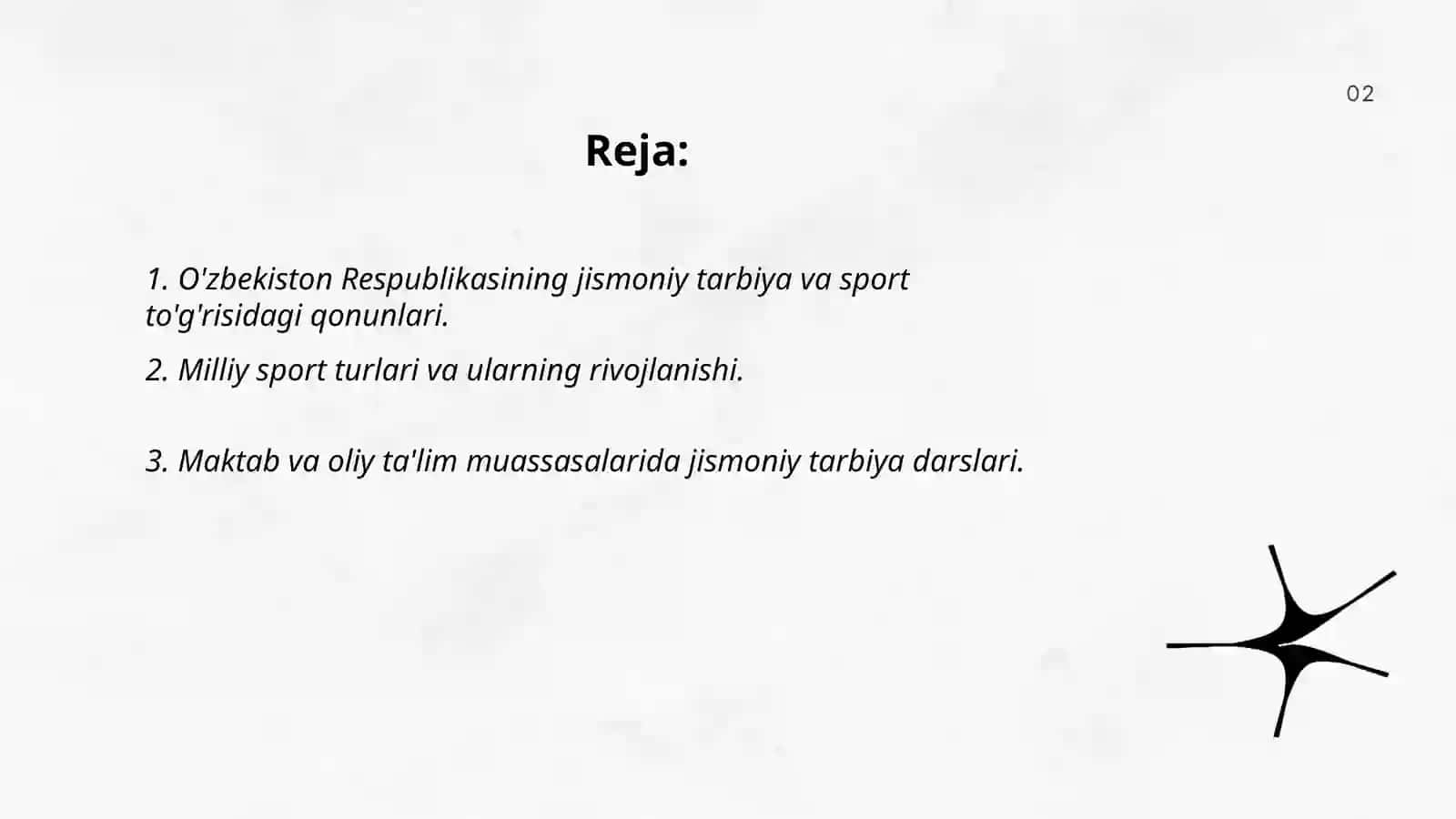 O'zbekiston Respublikasida jismoniy tarbiya va sportning rivojlanishi 2
