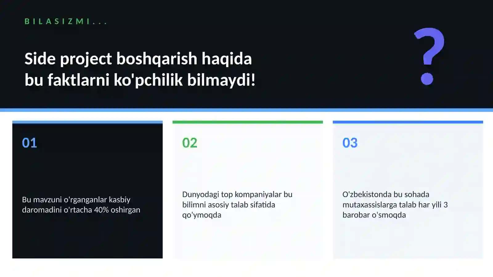 Side project boshqarish 2