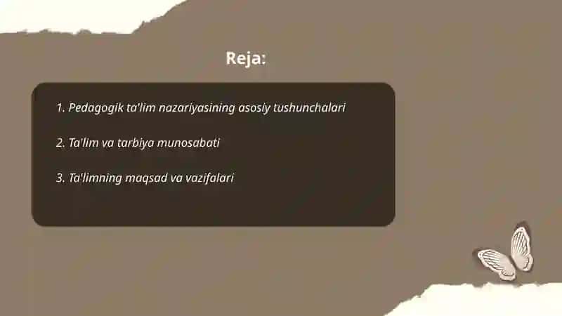 Pedagogik talim nazariyasi 2