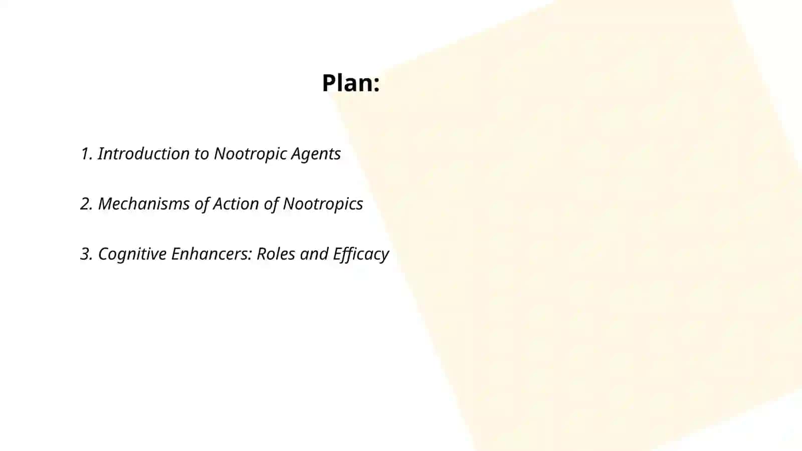 Nootropic Agents 2