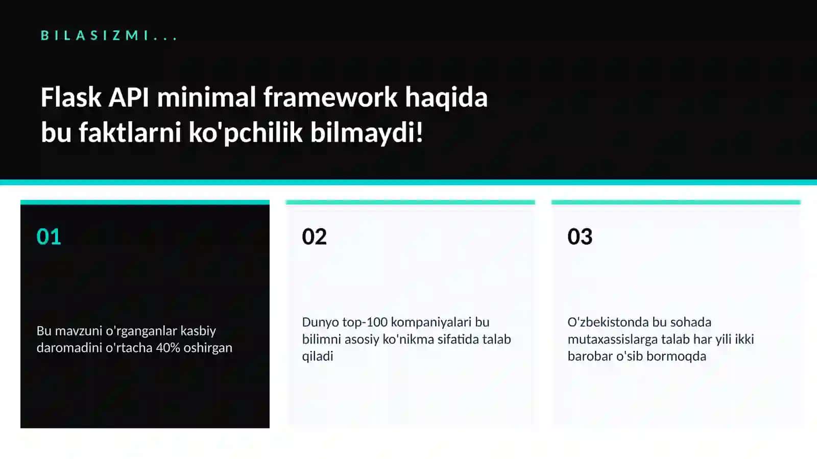 Flask API minimal framework 2